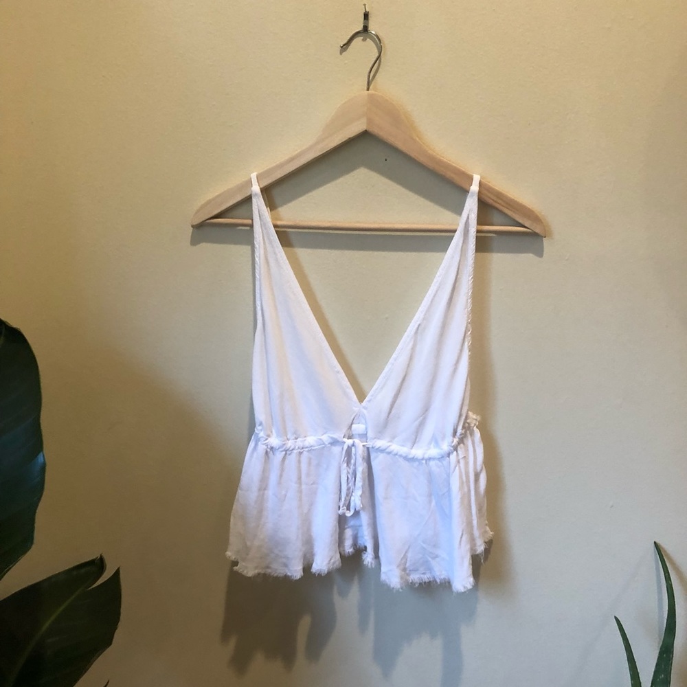 White crop top